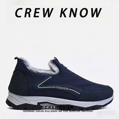 【法国CREW KNOW专柜】青年棉内里时尚潮流防滑雪地靴合成革冬季