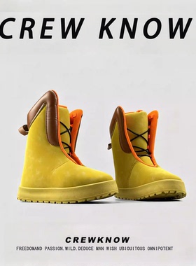 【法国CREW KNOW专柜】2025新款雪地靴男加绒加厚保暖户外休闲靴