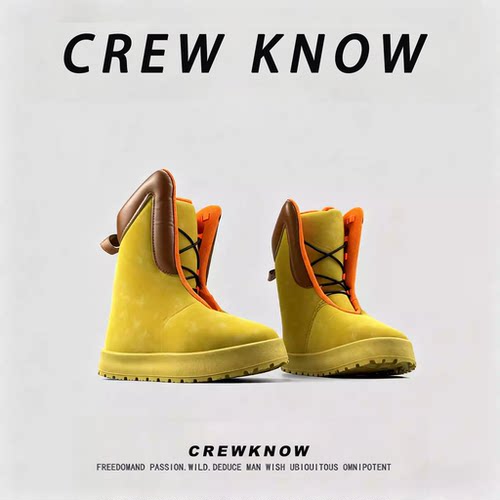 【法国CREW KNOW专柜】2025新款雪地靴男加绒加厚保暖户外休闲靴