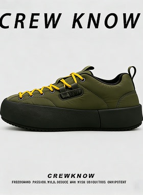 【法国CREW KNOW专柜】冬季棉内里短筒雪地靴男款时尚休闲保暖鞋