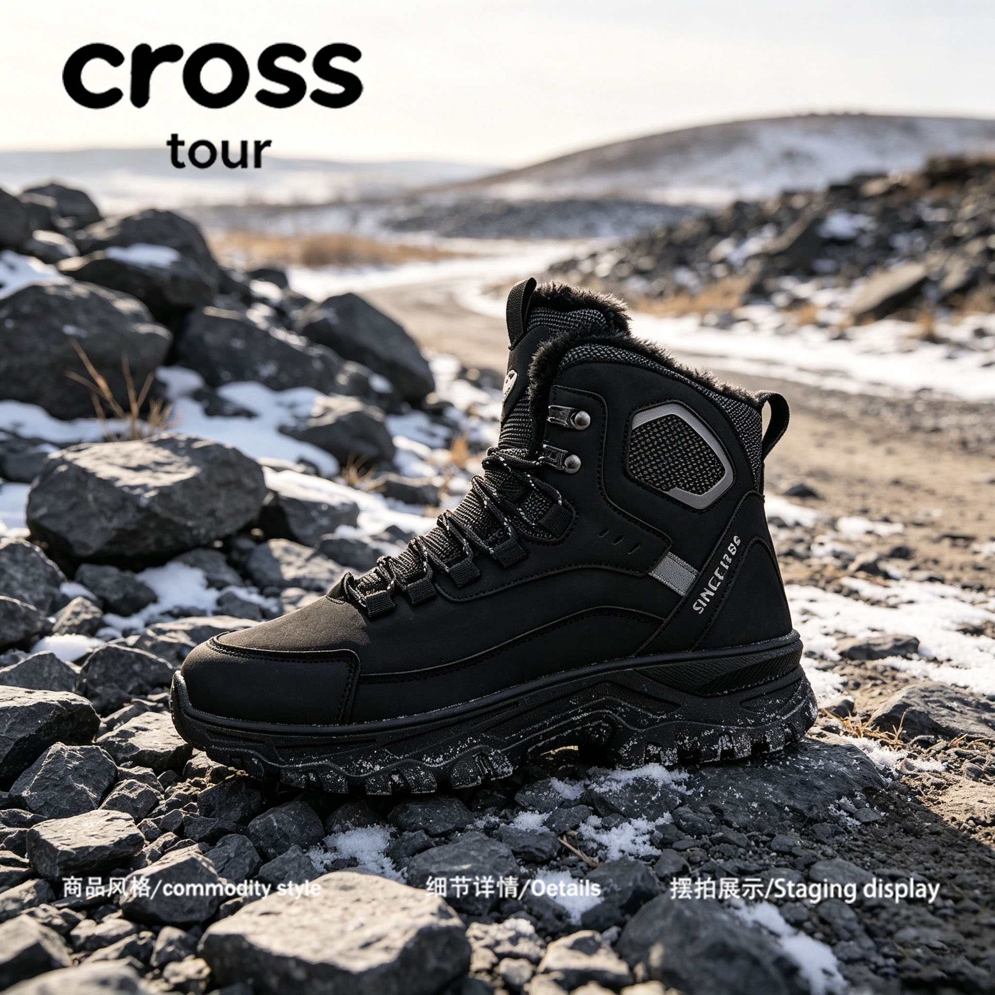 【韩系冬搭】Cross tour时尚个性雪地靴冬季休闲日常出行保暖棉鞋