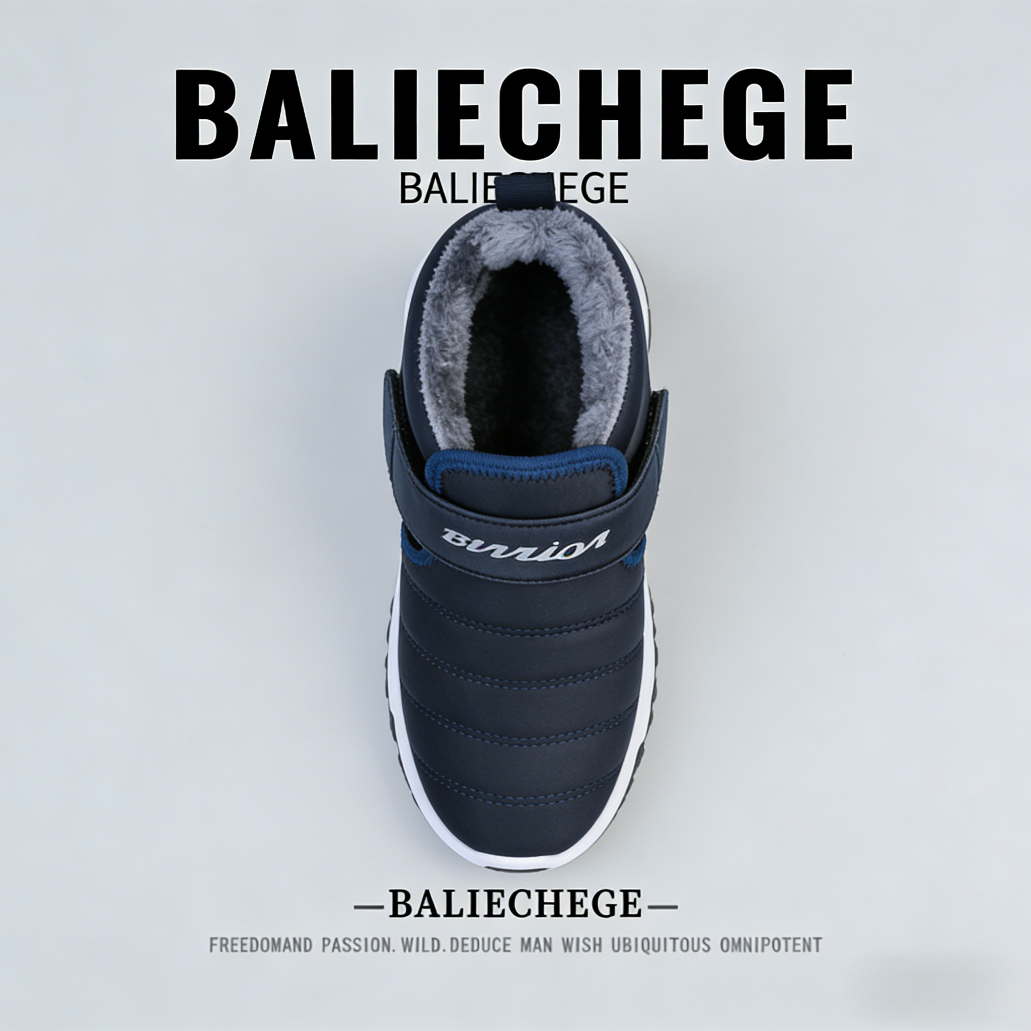 【法国BALIECHEGE专柜】棉靴中帮2025年冬季短筒雪地靴男女款防滑