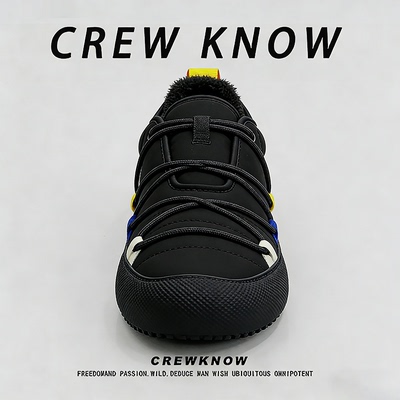 【法国CREW KNOW专柜】冬季棉靴短筒防滑雪地靴防寒男女款时尚