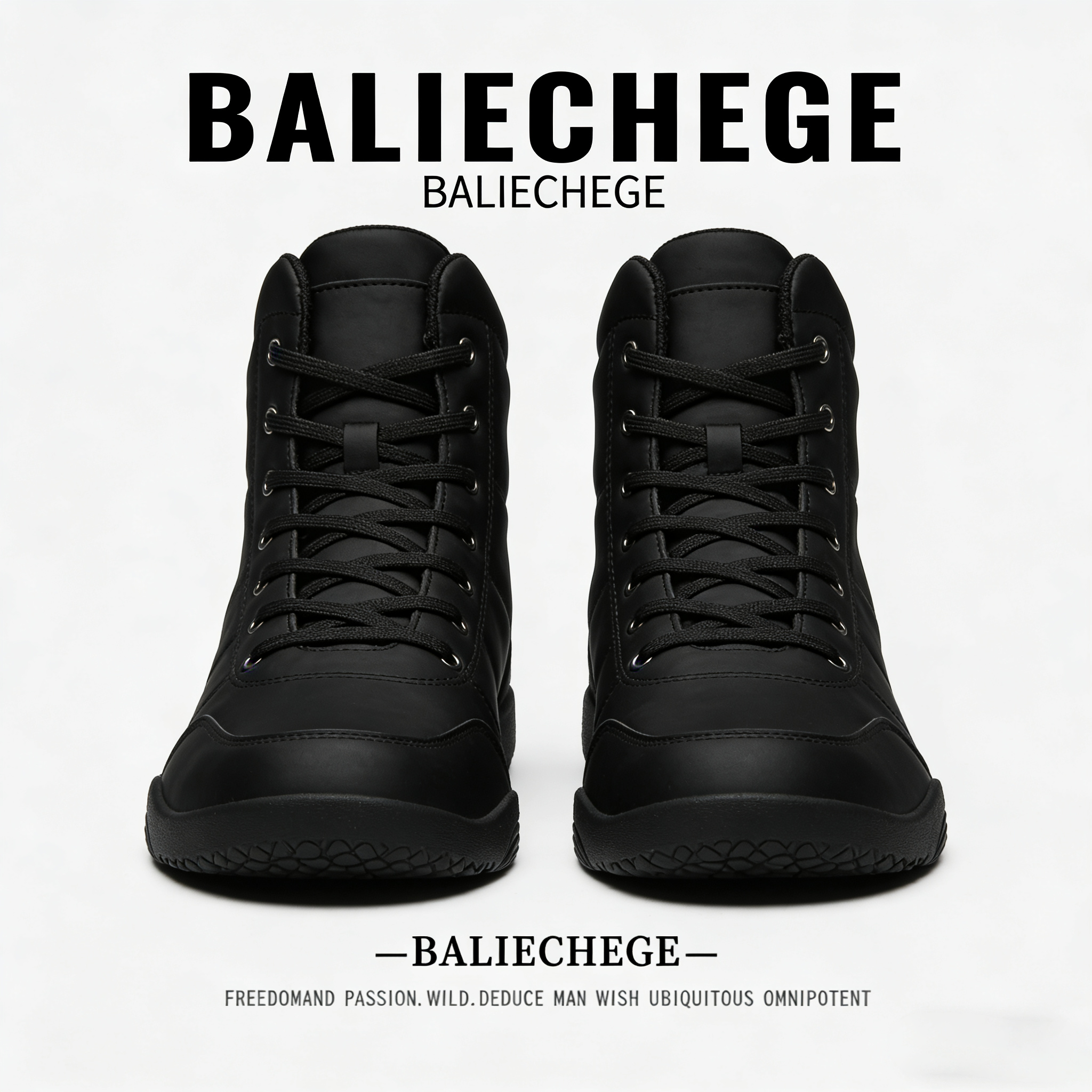 【法国BALIECHEGE专柜】英伦二层牛皮2025年秋季短筒系带黑色马丁