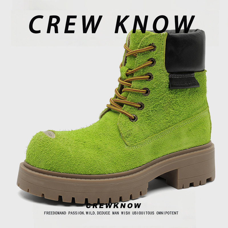 【法国BALIECHEGE专柜】工装靴2025年冬季新款厚底高帮户外防滑靴