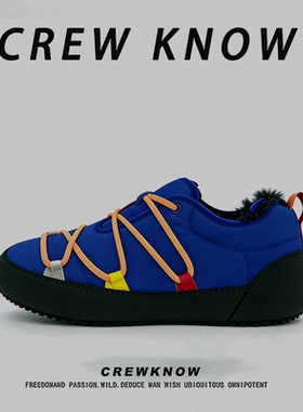 【法国CREW KNOW专柜】2025年冬季棉内里短筒户外休闲雪地靴轻便