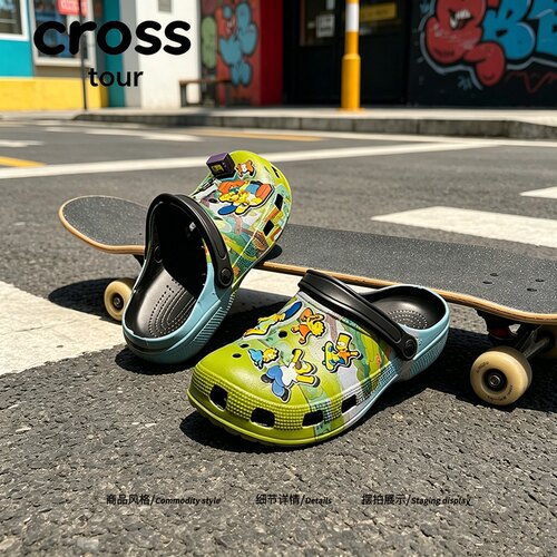 【时尚街头】Cross tour户外溯溪洞洞鞋透气涉水百搭休闲包头凉拖