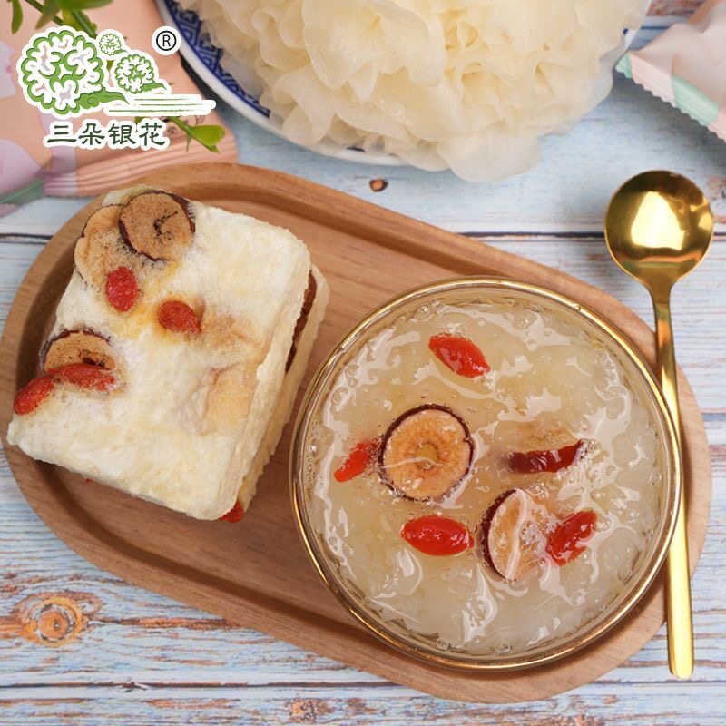 女士减肥专用代餐冻干银耳羹冲泡速食养胃早餐红枣枸杞百合桂圆紫薯营养健康滋补食品低卡上班族追剧开水冲泡即食口感温润滋补​
