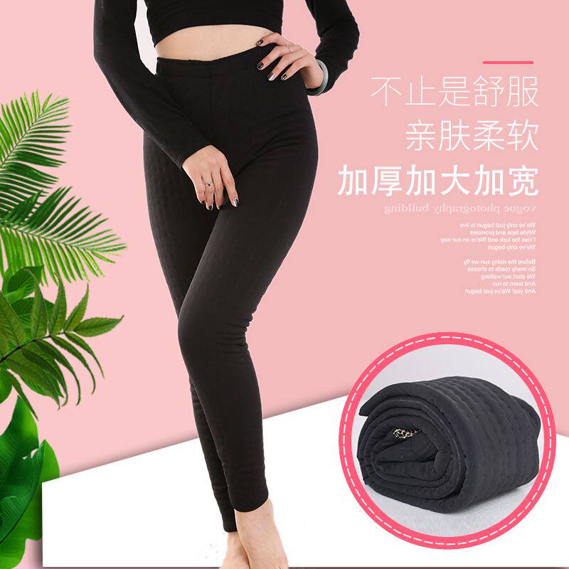 纯手工棉花裤女中老年学生修身东北棉裤弹力高腰加厚保暖裤打底裤