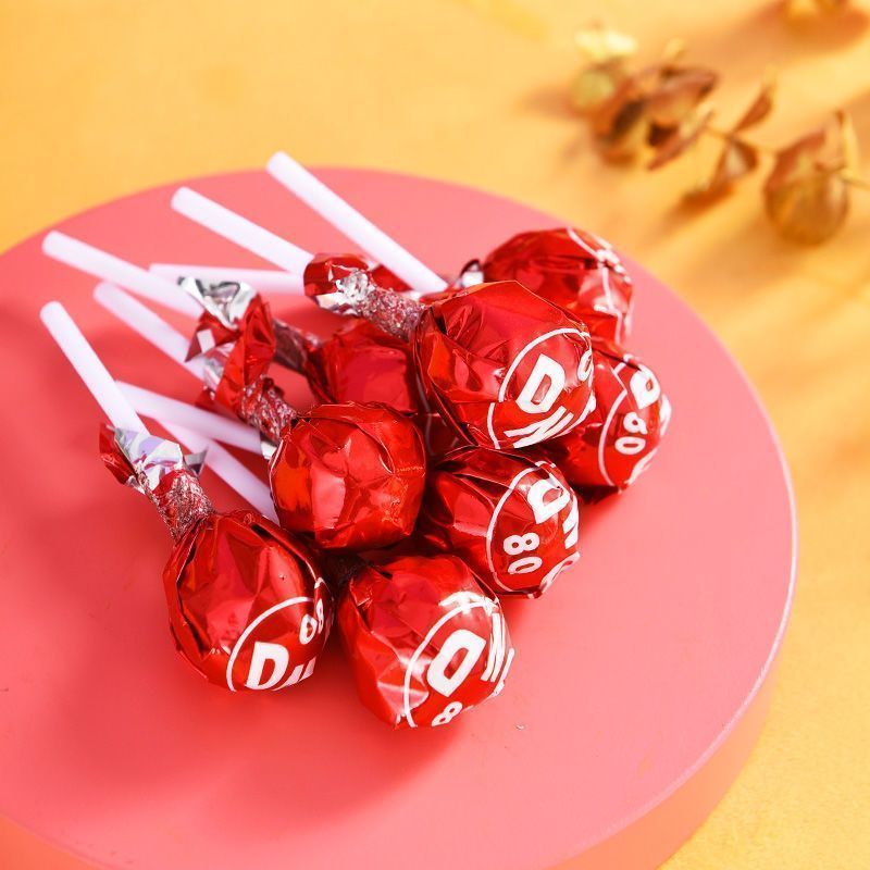 大包装红色可乐味棒棒糖花束新款糖零食汽水棒棒糖批发糖果喜糖