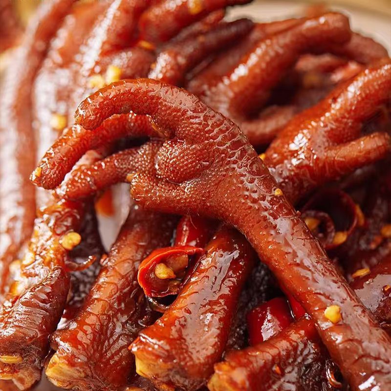 土鸡爪香辣麻辣卤香老鸡爪解馋追剧零食地方特产零食凤爪干巴鸡爪
