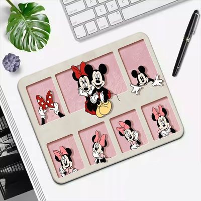 米奇卡通鼠标垫卡通软垫办公娱乐加厚电脑桌垫护腕垫小号台面垫子