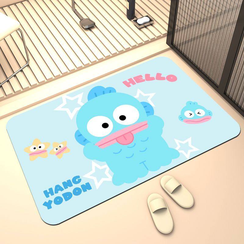 卫生间小丑鱼浴室脚垫可爱卡通硅藻泥门口防滑垫厕所门垫地垫,居家布艺,家用脚垫,淘宝优惠券,粉丝福利购,淘宝优惠卷
