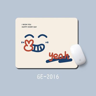 笑脸搞怪鼠标垫男女生ins风电脑键盘垫护腕垫子办公室桌面滑鼠垫