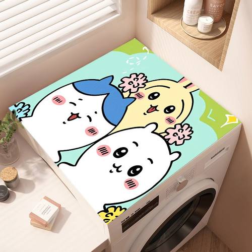 滚筒洗衣机盖垫台面保护垫卡通防晒防水防尘罩冰箱盖布床头柜垫子