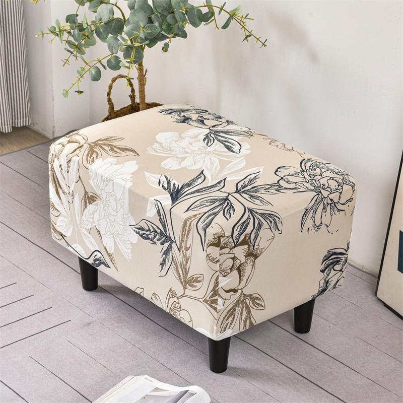 2025新款美式沙发脚踏套罩弹力全包加厚长方形钢琴凳脚蹬凳子凳套