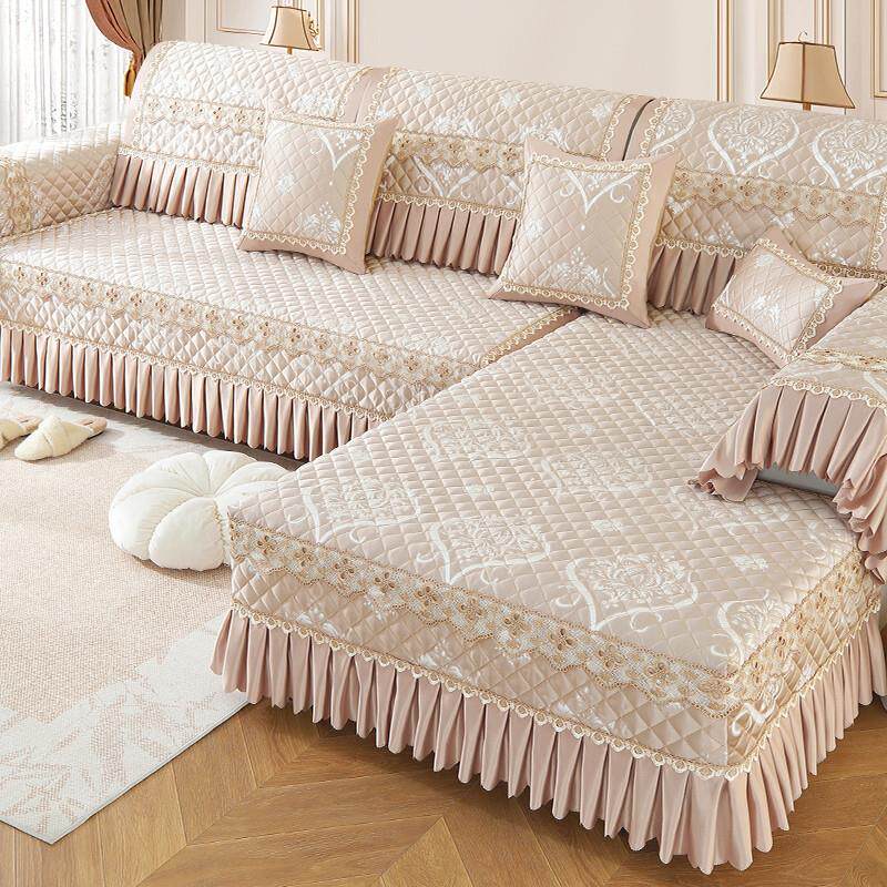 优选欧式沙发垫子2025新款四季通用三座一贵妃全包沙发套罩坐垫盖