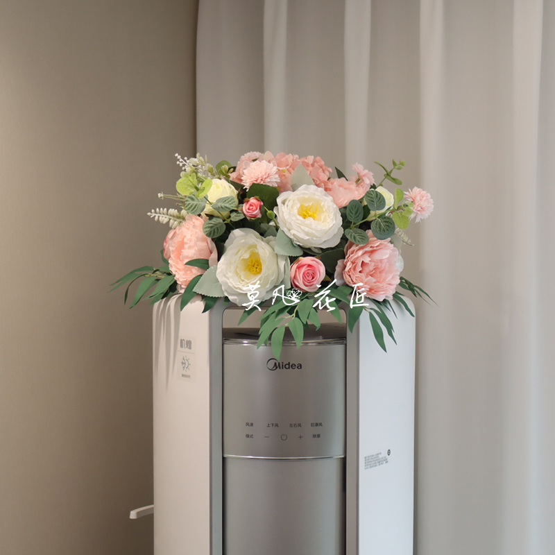 冰箱空调柜机上的装饰品仿真花艺