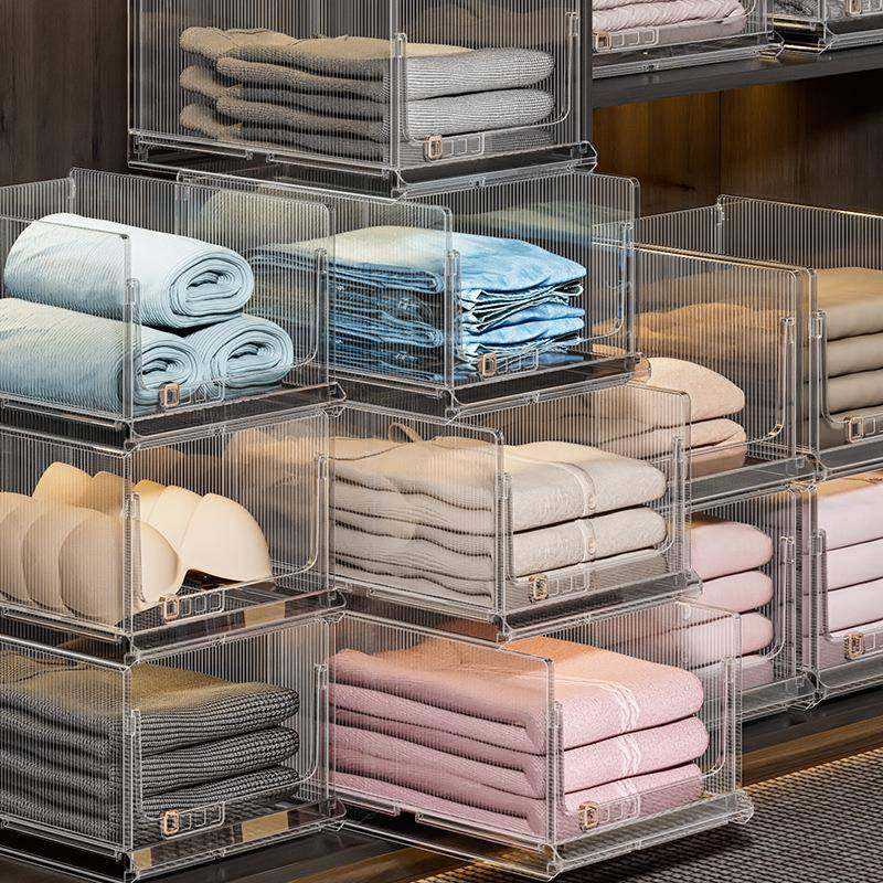 衣柜收纳神器可折叠抽屉式衣物收纳盒分层隔板宿舍家用衣服整理箱,收纳整理,脏衣篮,淘宝优惠券,粉丝福利购,淘宝优惠卷