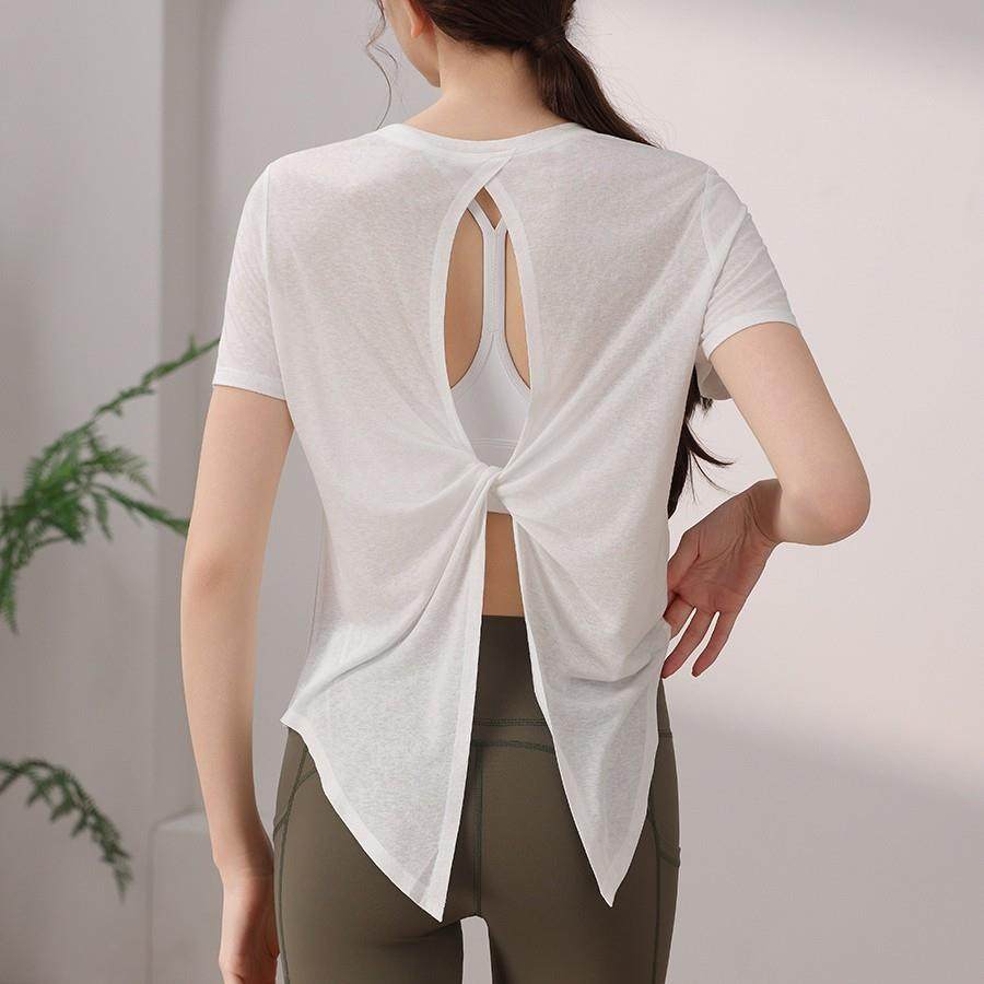 新款天丝雪花美背运动上衣女 速干健身T恤普拉提训练瑜伽服罩衫夏,运动/瑜伽/健身/球迷用品,瑜伽套装,淘宝优惠券,粉丝福利购,淘宝优惠卷