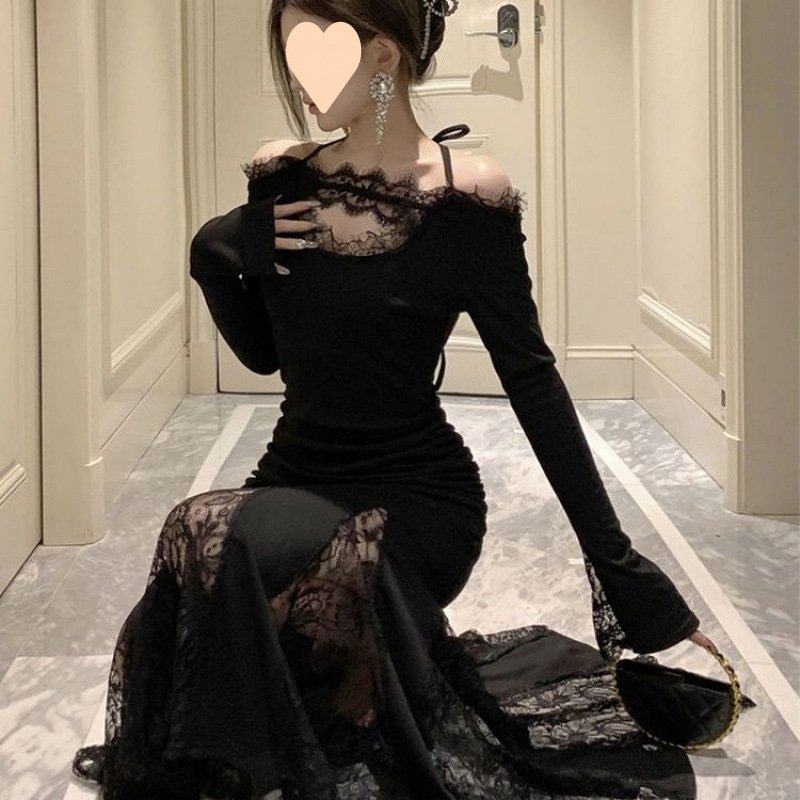 大码女装法式名媛性感包臀长裙微胖秋季蕾丝拼接显瘦遮肉连衣裙,女装/女士精品,连衣裙,淘宝优惠券,粉丝福利购,淘宝优惠卷