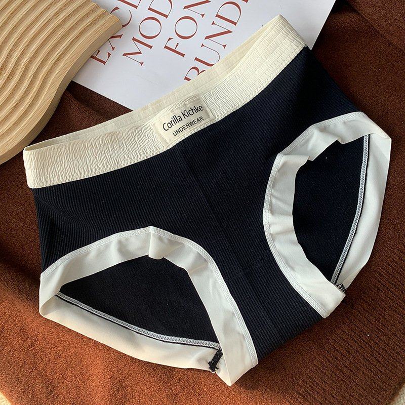 木子恋纯棉裆简约螺纹字母腰头高腰舒适柔软收腹运动风女士内裤,女士内衣/男士内衣/家居服,女三角裤,淘宝优惠券,粉丝福利购,淘宝优惠卷