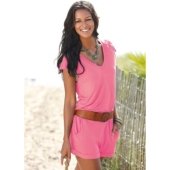 新款 深V领无袖 连体裤 2023年欧美夏装 清凉性感沙滩休闲连体裤 9925