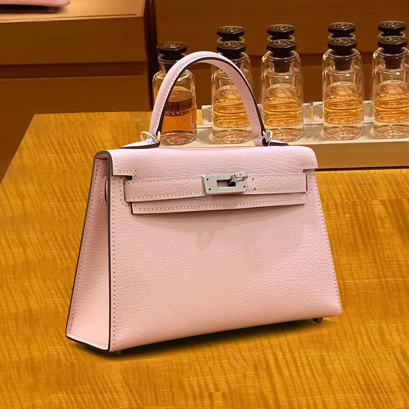 【鉴一师傅】纯手工定制mini凯利包二代法国原厂山羊皮凯莉包迷你