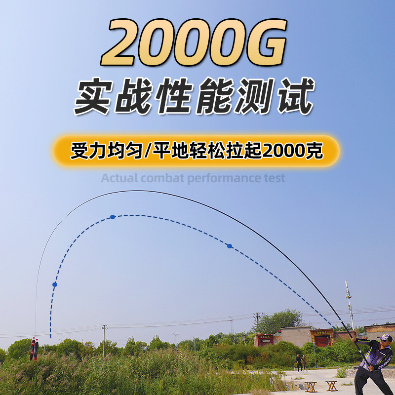 名伦鱼竿旗舰鱼竿冠君传统炮竿长节超轻超硬10/11/12/13/15米钓鱼