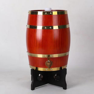 式 橡木酒桶葡萄红酒桶木质白酒桶木桶装 款 升立式 饰10L色