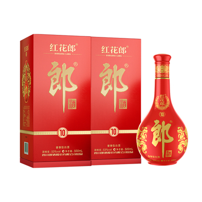 红花郎酒500ml酱香白酒53度