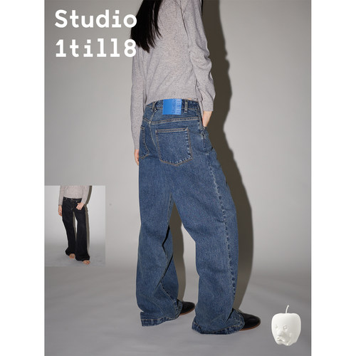 Studio1till8蓝牌低腰牛仔裤