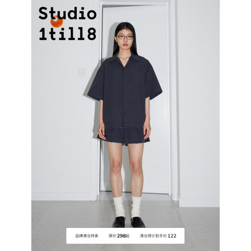藏青色衬衫Studio1till8