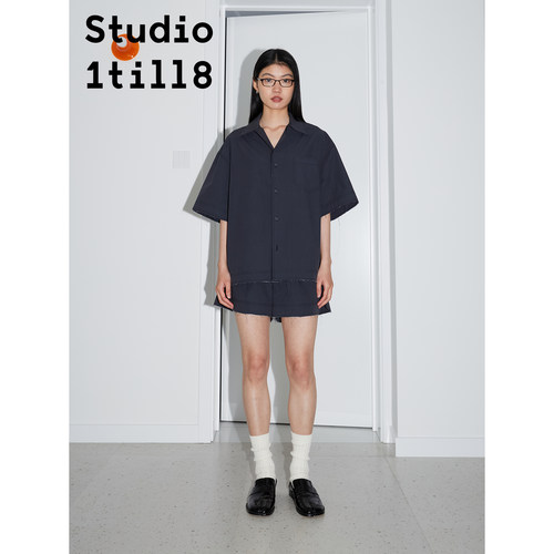 藏青色衬衫Studio1till8