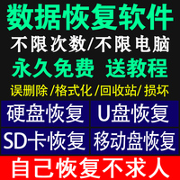 电脑数据恢复软件激活U盘移动硬盘sd卡误删提示格式化注册码损坏