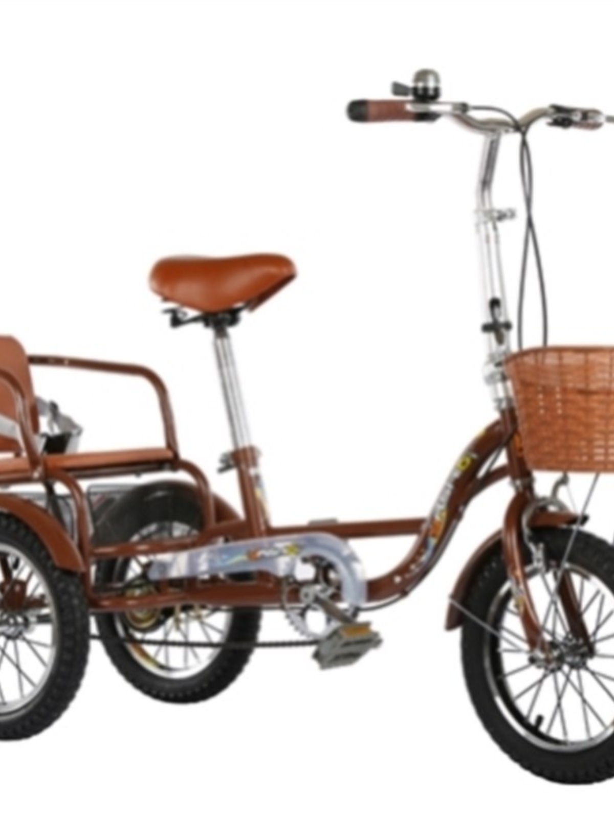 新中老年休闲三轮车代步老人脚蹬人力三轮自行车可载货两用成人促
