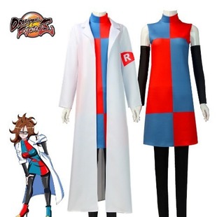 Dragon Ball万代魂cosplay服装SHF七龙珠Z斗士人造人21号白衣女博