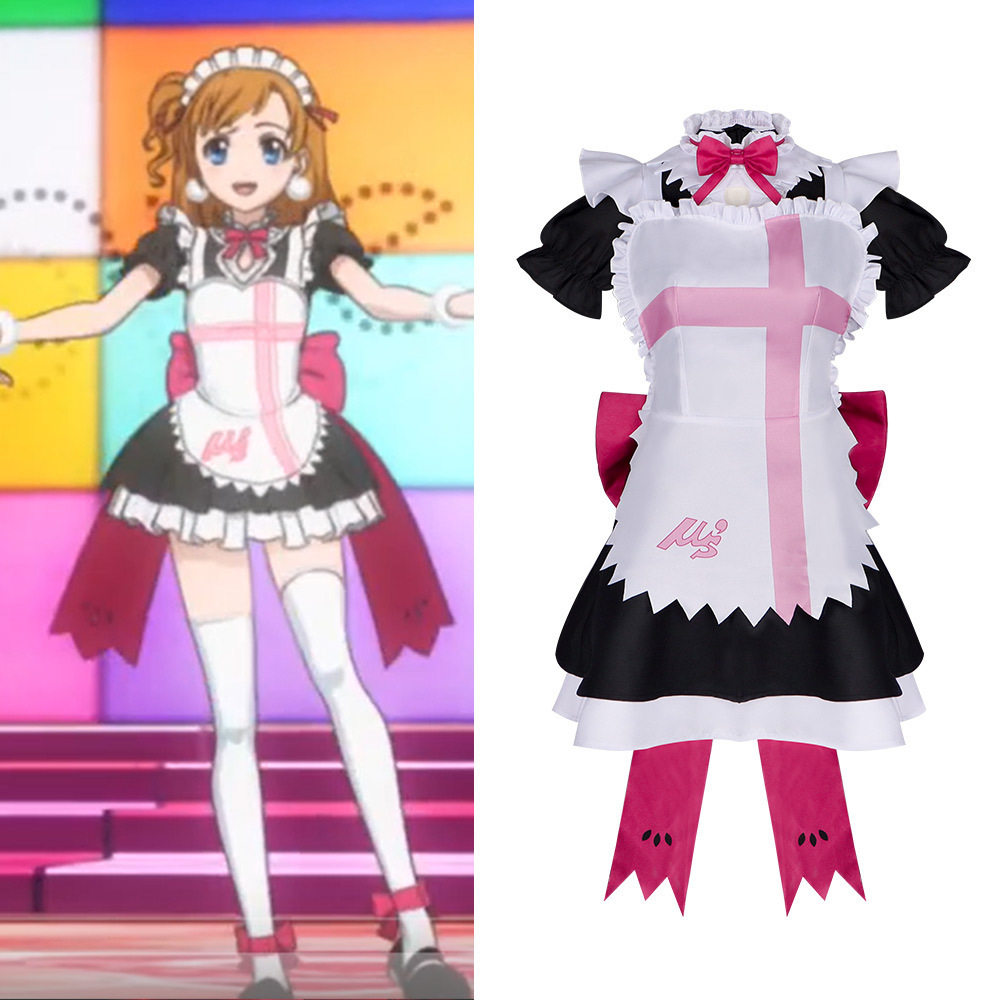 Love Live! 缪斯组合cos服 高坂穗乃果同款偶像少女打歌服 女仆装