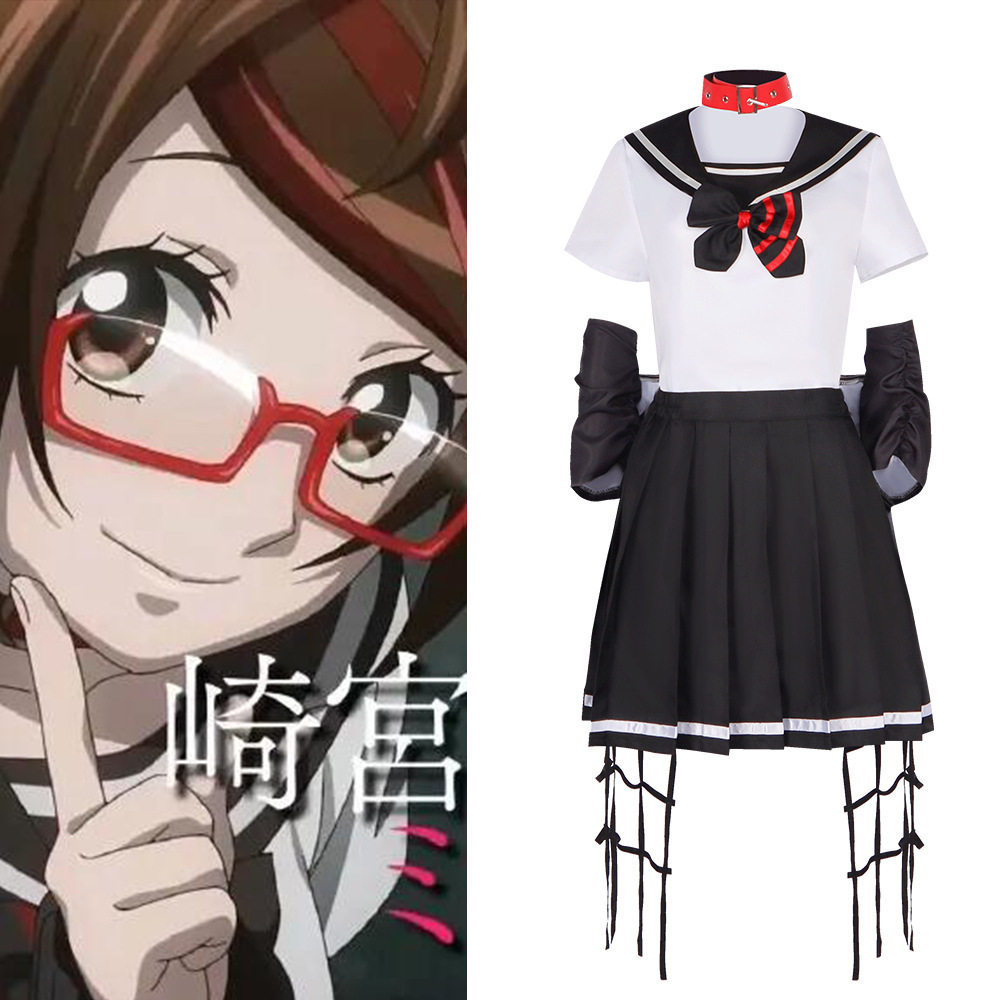 亡骸游戏cos服 杀手猎人崎宫美咲cosplay扮演服装 万圣节水手服