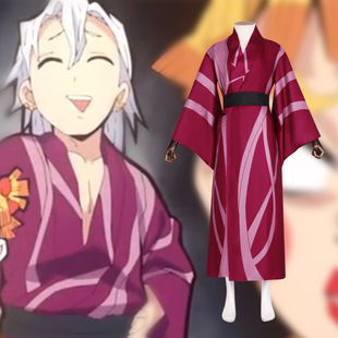 鬼灭之刃和服cos服鬼杀队风柱不死川实弥cosplay动漫万圣节表演服