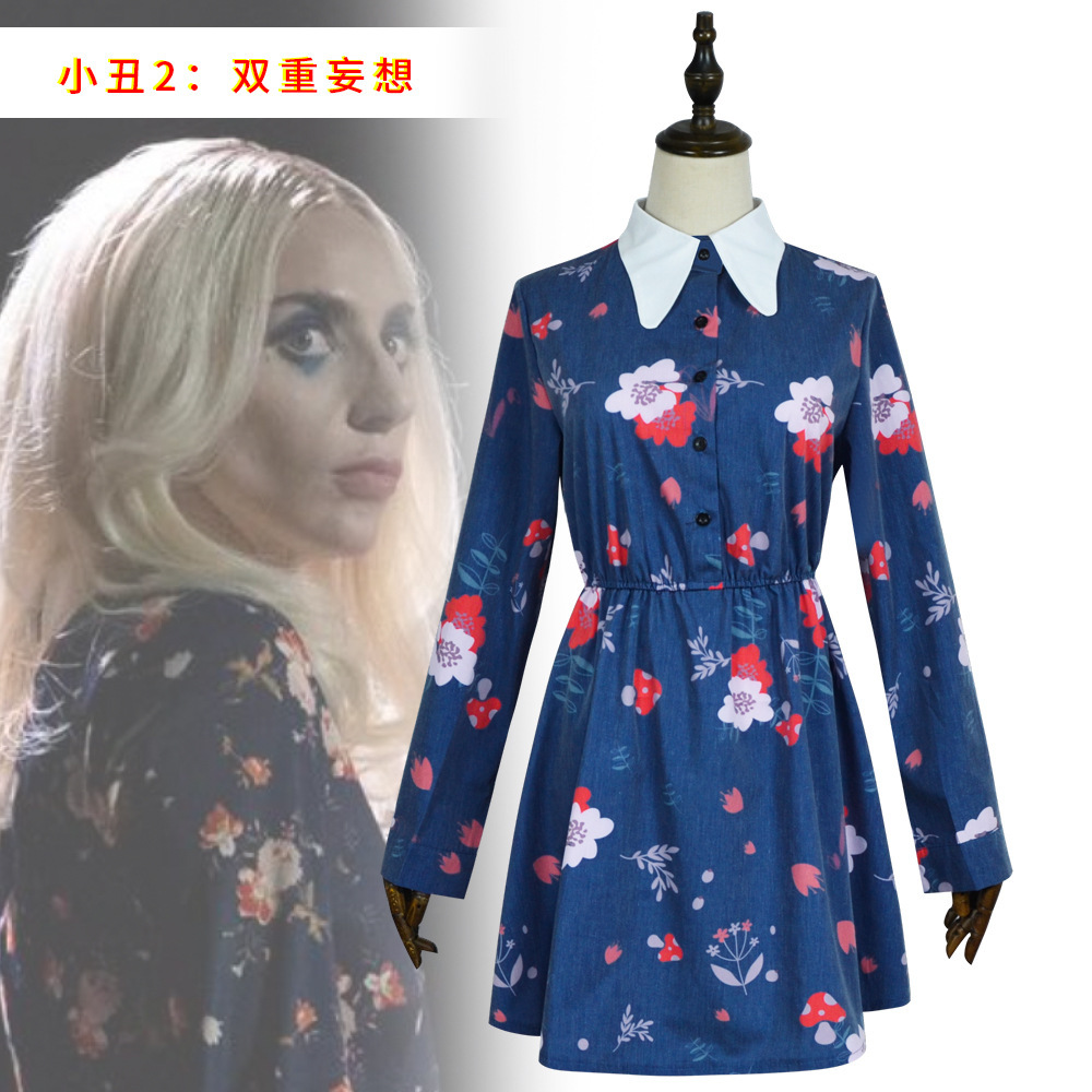 Joker小丑2：双重妄想cos万圣节影视同款小丑女哈莉奎茵cos服装