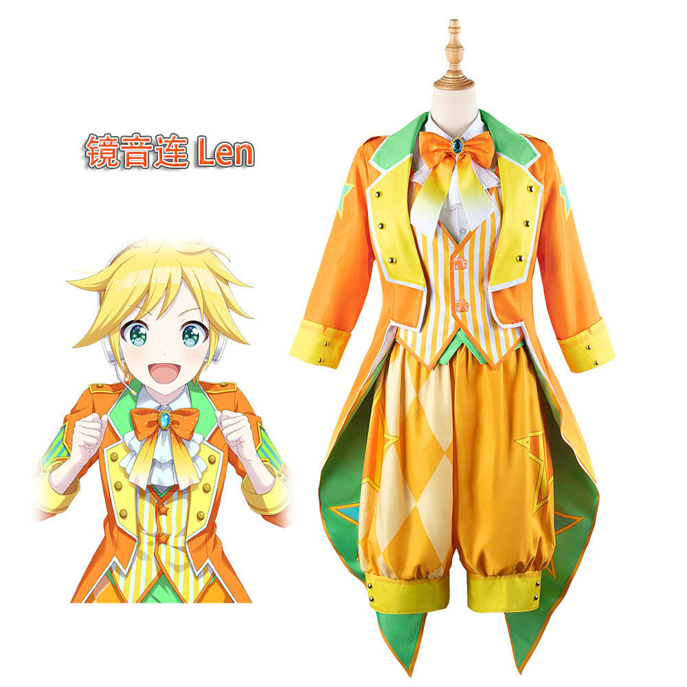 世界计划 镜音连Kagamine Len二次元cos动漫男女套装CG1653