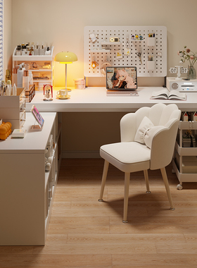 电脑桌转角书桌书架一体桌子家用加厚写字桌工作台简易拐角办公桌