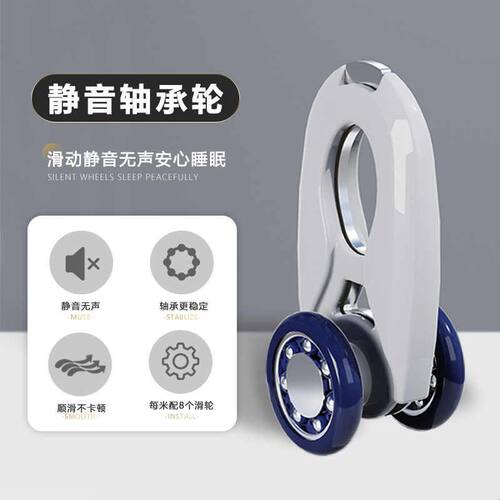 窗帘轨道静音滑轨挂钩式滑轮窗帘杆侧装双轨滑道铝合金单轨窗帘盒