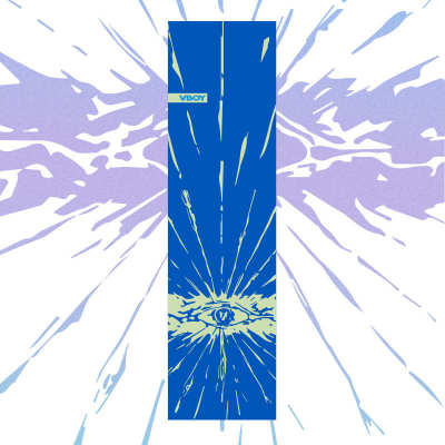 VBOY专业双翘滑板加厚防水气孔耐磨透明彩色滑板金刚细砂黑色砂纸