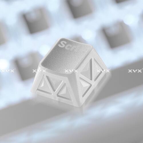 【现货】XVX御光键帽折影镂空透光原厂正刻磁轴机械键盘帽ev63