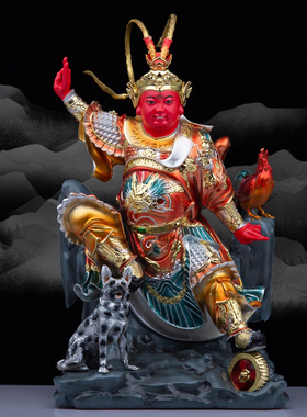 树脂田都元帅玻璃钢神像戏神相公爷田公元帅现代居家祝福桌面摆件