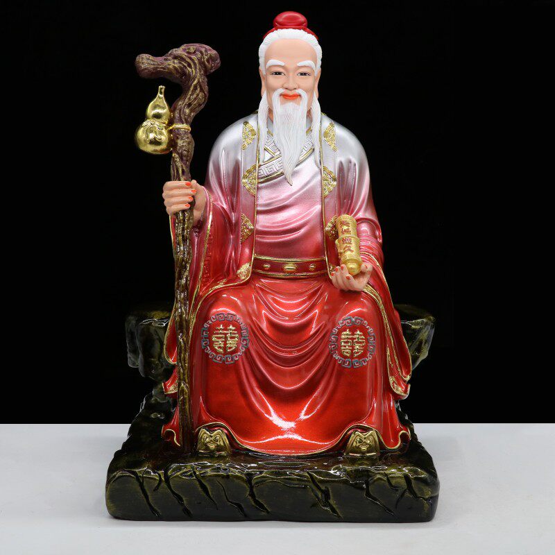 12/16/19寸月下老人月老星君家用求姻做媒缘婚姻树脂装饰桌面摆件