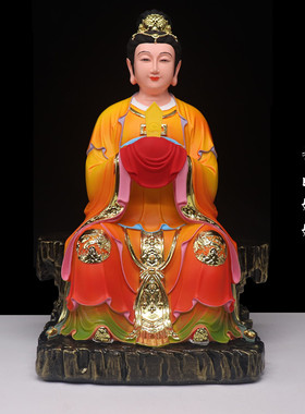 16寸泰山圣母娘娘泰山奶奶泰山老母佛像碧霞元君家用供奉树脂摆件