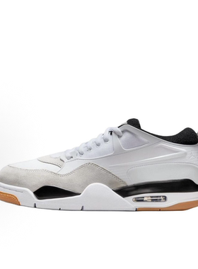 Jordan Air Jordan 4 RM低帮复古篮球鞋男款白灰fq7939-110。拾壹